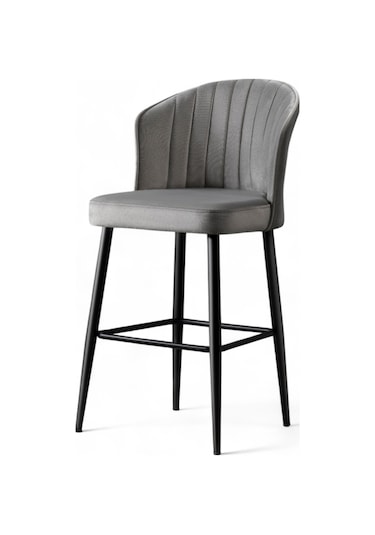 Mymassa Rubi Bar Sandalyesi Gri