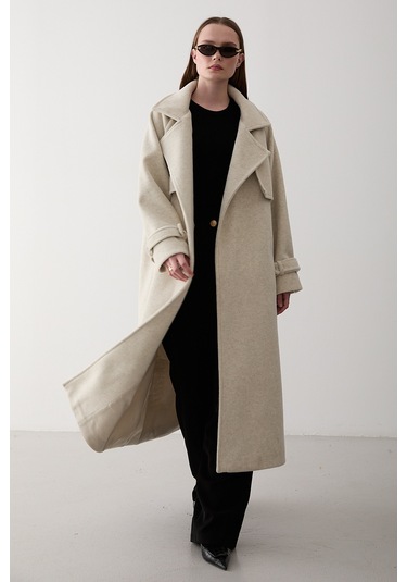 Ekru Vorkuta Kuşaklı Kaban - 407007 Ekru