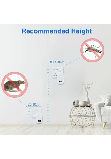 Lemestar Ses Dalgalı 6'lı Haşere Kovucu - Sinek, Böcek, Fare Ve Hamamböceği İçin Etkili Çözüm