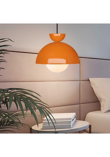 Homing Nuuq Camlı Metal Sarkıt 241338 Turuncu