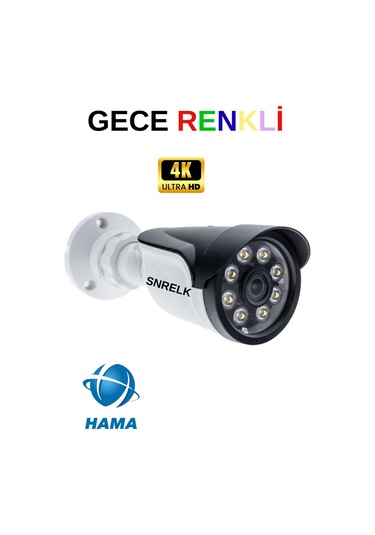 Snrelk Hama 5536 Warm Lıght Gece Renkli 2'li Güvenlik Kamerası