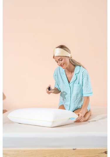 Aroma Terapi Vanilya Visco Yastık Ve Yastık Spreyi Beyaz