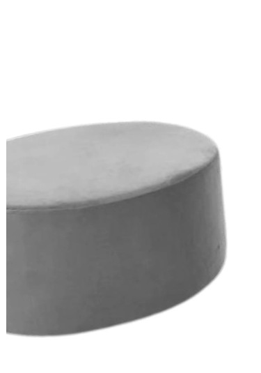 Most Ekol Yuvarlak Sandıklı Orta Sehpa 23 Antrasit Kadife Kumaş