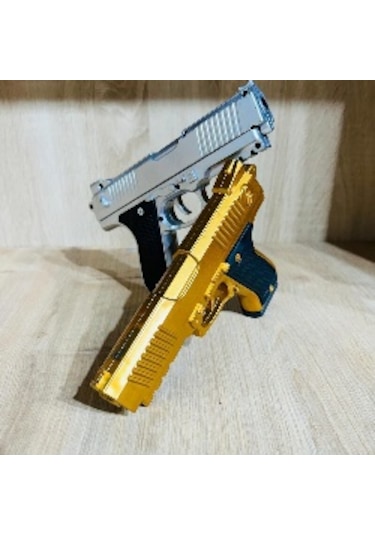 Boncuklu Altın Ve Gümüş Renk Boncuk Atan Silah 2 Adet