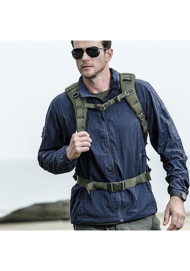 Su Geçirmez Hızlı Kuru Taktik Deri Ceket Erkekler Kapşonlu Yağmurluk Ince Rüzgarlık Güneş Koruyucu Ordu Askeri Ceket Mavi