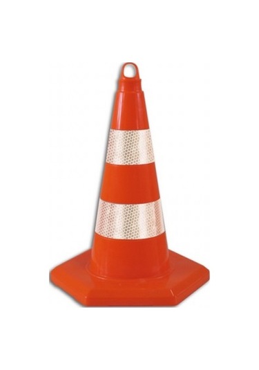EKO 75 CM TRAFİK KONİSİ (ÇİFT REFLEKTİFLİ)