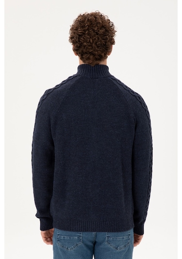 U.s. Polo Assn. Erkek Lacivert Hırka Triko 50294136-vr033 Lacivert