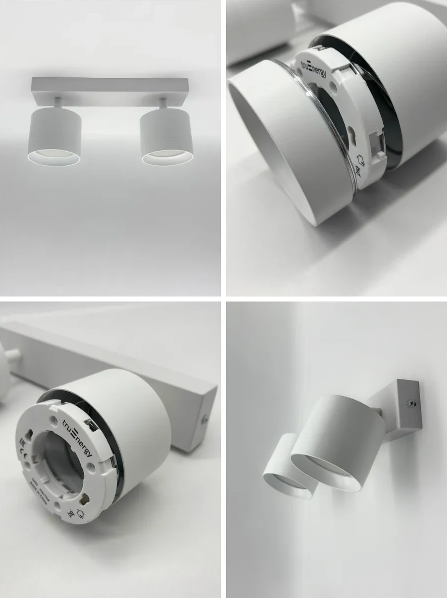 Truenergy 2 Ampul Işık Veren Döner Duvar Tavan Aplik Ansı 300 300300492 Beyaz