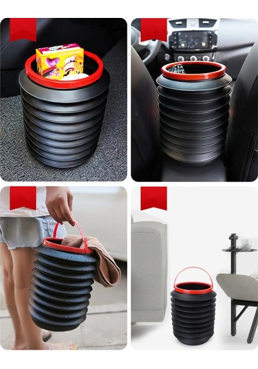 Çok Amaçlı Katlanabilir Araç İçi Kova