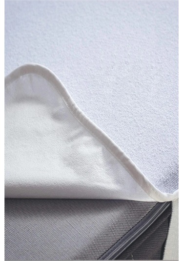 Mycey Alez Ultra Yumuşak Yatak Koruyucu 90 X 200 Cm Tek Kişilik Pamuk Alez Beyaz