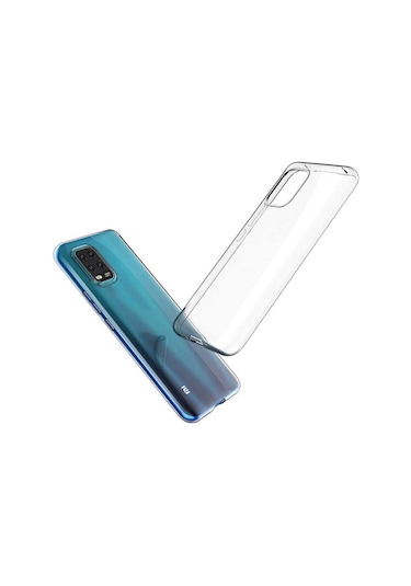 Xiaomi Mi 10 Lite Kılıf Zore Şeffaf Ince Ve Esnek Süper Silikon Renksiz
