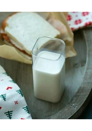 Finehome Trend Kare Borasilikat Meşrubat Bardağı 4 Adet