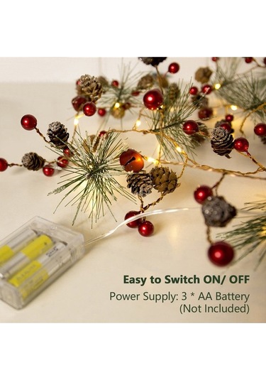 Maoyaya Noel Işık Zinciri, 2m 20 Led, Pil İle Çalışan Dekoratif Aydınlatma Diğer