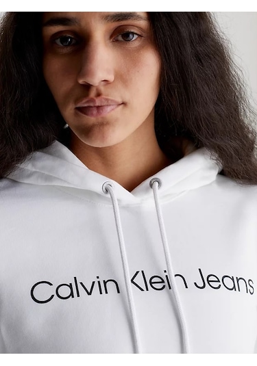 Calvın Kleın Kadın Sweatshırt J20j220254-yaf Beyaz