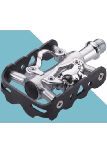 Brıvıga Pedal Hf-707 Mtb/trekkıng Tek Taraf Kilitli Gümüş