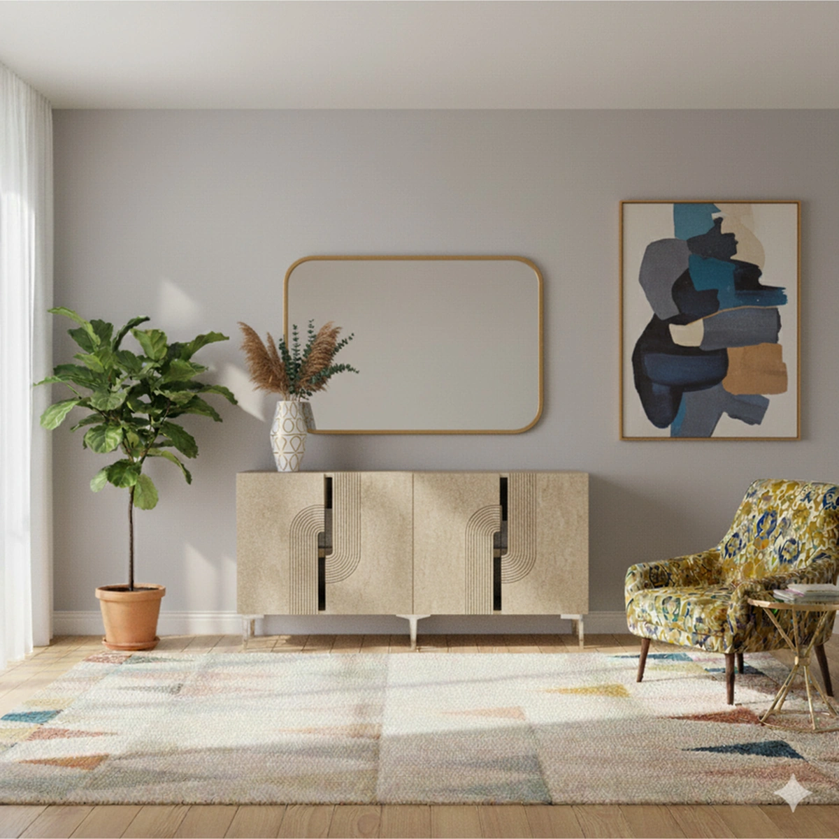 Ka1516bts Meyra Konsol, Kahve Köşesi, Tv Sehpası Beyaz-traverten Kapak-sılver 150cm Beyaz