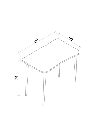Bilgisayar Masası Flora Max Bilgisayar Masası Beyaz Gre-01 Beyaz