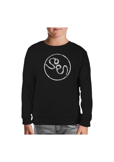 Soen Logo Siyah Çocuk Sweatshirt Siyah
