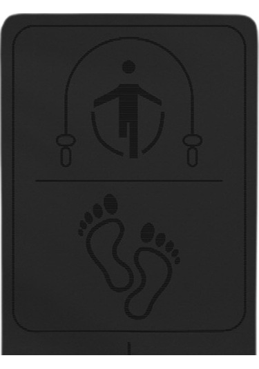 Suntek Atlama İpi Mat Şok Emme Egzersiz Pilates Ev Spor Salonu Siyah