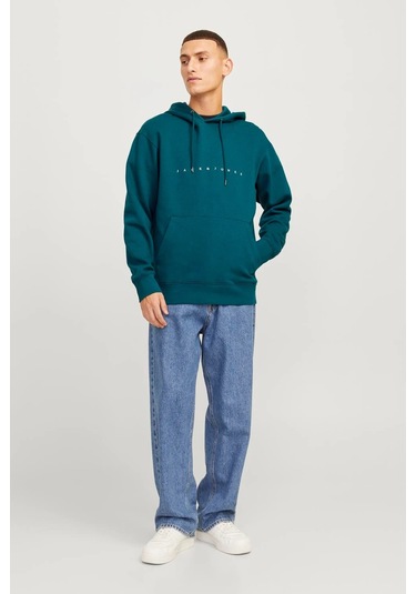 Jack & Jones Erkek Sweat 12233972 Koyu Yeşil Koyu Yeşil