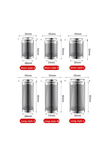 Paslanmaz Çelik Yer Sifonu Filtresi Saç Catcher Duş Lavabo Çelik