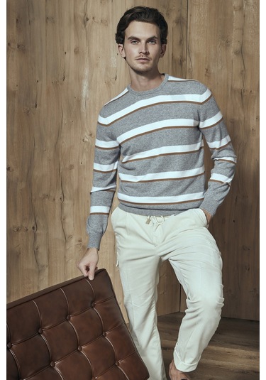 Gran Sasso Erkek Kazak 57167 19670 061 Gri