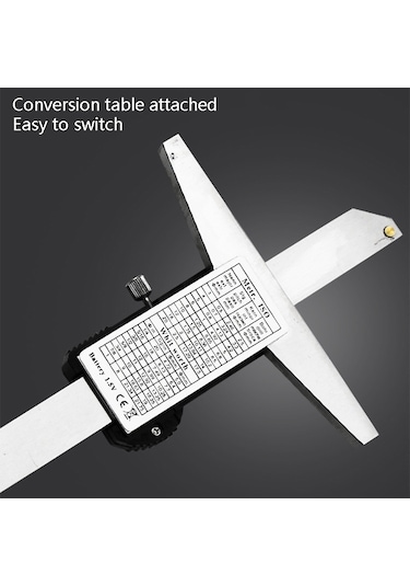 0-150mm Dijital Ekran Derinlik Ölçer Kumpas Sürmeli Kaliper Derinlik Ölçme Cetveli