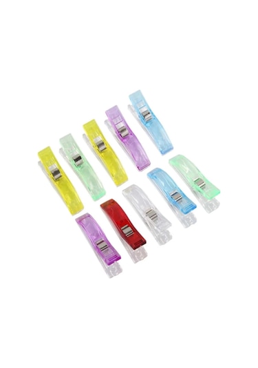 Hodbehod 10 Adet Jumbo Boy Dikiş Nakış Kumaş Kağıt Sıkıştırma Mandalı