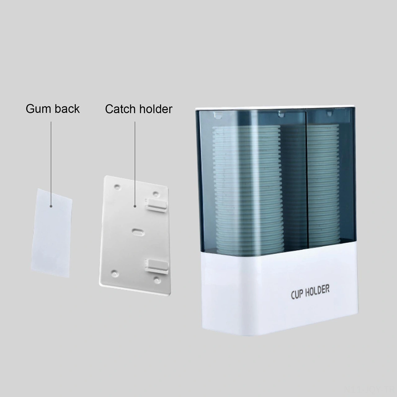 Youmex Duvar Tipi Otomatik Bardak Alma Aleti - Tek Kullandım Bardak Rafı, Ev Kullanımı İçin Pratik Ve Dayanıklı Beyaz Tasarım Diğer