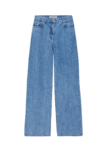 Remain Birger Christensen Cocoon Yüksek Bel Kot Pantolon Mavi