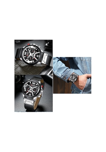 Curren 8329 Erkek Saati Siyah