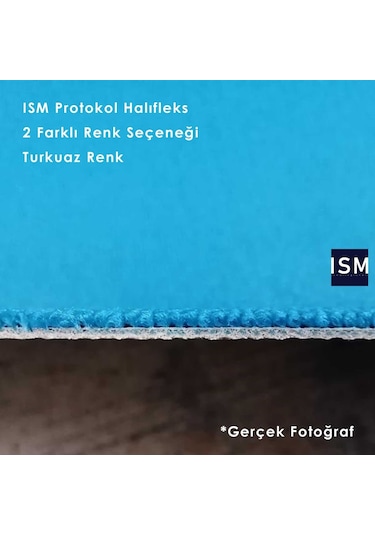 Ism - Protokol Halısı - Kırmızı - Turkuaz Renk Seçenekleri
