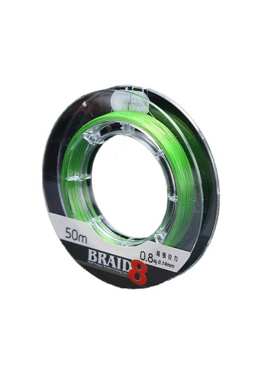 Jzcat Yeni Luya Pe Hattı X8 Buz Olta Anti-solma Olta 50 M Ana Hat Alt Hat Anti-ısırma Deniz Olta-yeşil-0.8