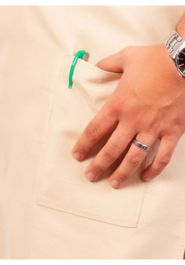 Mutfak Önlüğü Kişiye Ve İsme Özel Nakışlı Mutfak Önlüğü Biber02 Farklı Renkler Krem