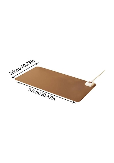 Elektrikli Isıtmalı Mouse Pad Masa Matı Siyah Ab Fişi Siyah Ab Fişi