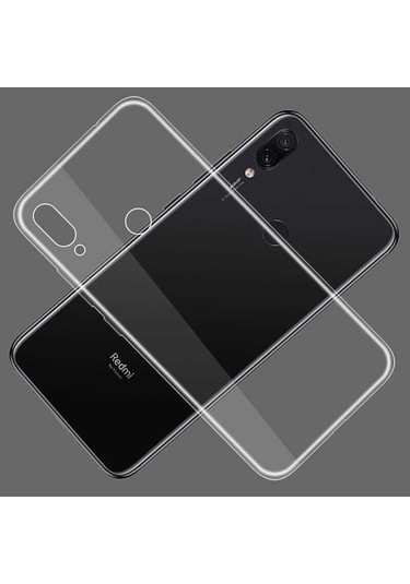 Xiaomi Redmi Note 7 Kılıf Lüx Şeffaf Silikon Kılıf