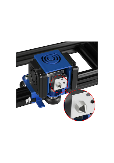 Yuntech01 Mk8 Titanyum Alaşımlı 3d Yazıcı Burnu Seti 3 Adet, 0.3mm - 1.75mm Filament Uyumlu, Sıcak Dayanıklı, Tıkanma Sorunu Olmadan