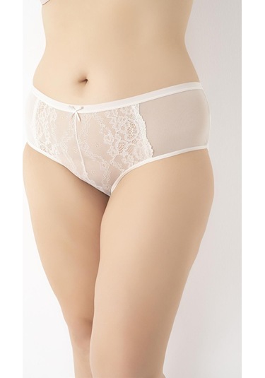 Kadın Büyük Beden Dantelli 4'lü Paket Külot Asorti-2 C4t0n5o408 001
