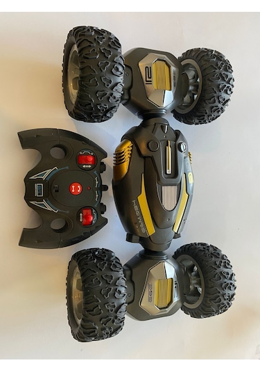 Ctoys Işıklı Sesli Uzaktan Kumandalı 360 Derece Dönebilen Araç Siyah