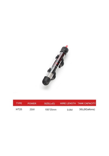 Pazly Springsun Su Geçirmez Akvaryum Isıtıcı - 20-34 C, 25w-300w Seçenekleri, Ayarlanabilir Sıcaklık