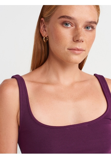 Dilvin 21057 Askılı Atlet-mor Mor