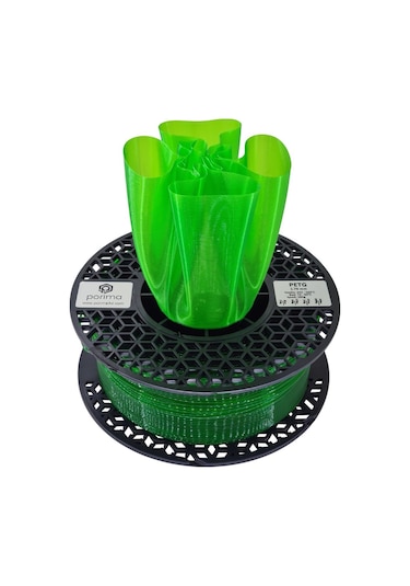 Porima PETG Transparan® Filament Neon Yeşil
