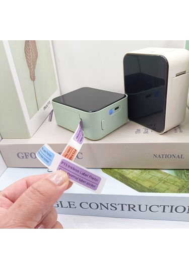 P15 Mini Etiket Kablosuz Pratik Yazıcı Yeşil