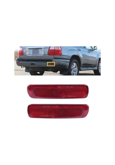 Samdoo Toyota Land Cruiser Ve Lexus Lx470 İçin Arka Tampon Reflektör Ve Fren Lambası Seti 1998-2007