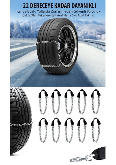 OTO KAR ZİNCİRİ KAR PALETİ 17-18 JANT UYGUN 10 ADET