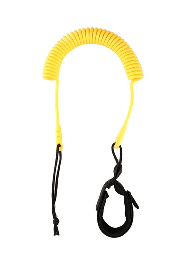 Neevoyu Sup Tahta İçin Esnek Tpu Tırmanma Kordonu - 300cm Genişleyen, Deniz Suyu Dayanıklı, Ayak Bileği Kolu İle Sarı