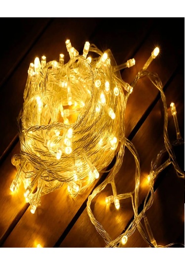 Ithınk Led Işık Zinciri 50 Led 5 Metre 8 Fonksiyon Sarı Işık Diğer