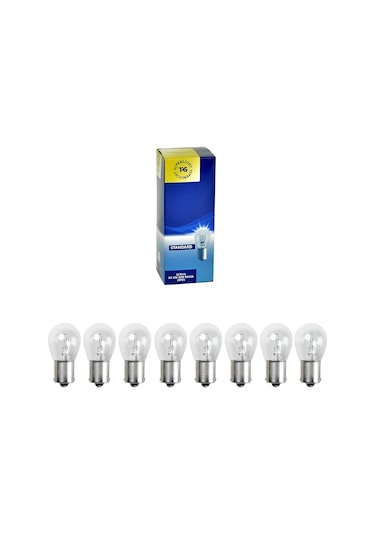 10 Adet 12v P21w 93 Düz Tek Duy Stop Sinyal Ampul Standart Iş...