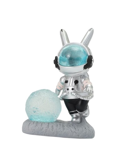 Trendooze Homyl Çizgi Film Uzay Tavşan Telefonu Tutacağı Sanat Mavi 5.5cmx9cmx13cm 5.5cmx9cmx13cm