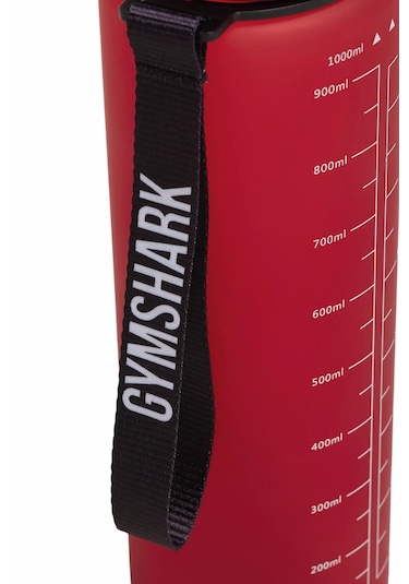 1 Litre Ölçü Göstergeli Spor Su Şişesi Kırmızı
